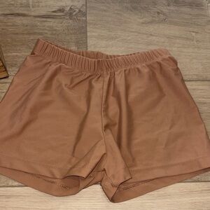 Women's Tan dance shirts size adult xsmall